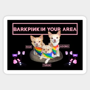 BarkPink in your Rainbow Bandana Sticker